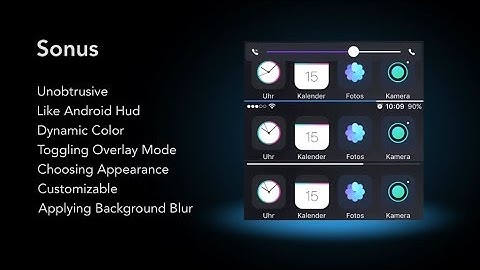 Sonus: highly customizable volume HUD.