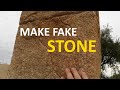 How to make Fake Stone - [Part 1]. Watch This Gatepost Transform Into Castle-Like Stone. Be Amazed.