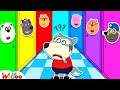 Wolfoo Can't Find The Restroom? 100 MYSTERY DOOR | Rules of Conduct for Kids | Wolfoo Family