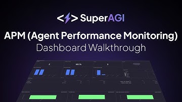 SuperAGI APM - Agent Performance Monitoring Dashboard walkthrough