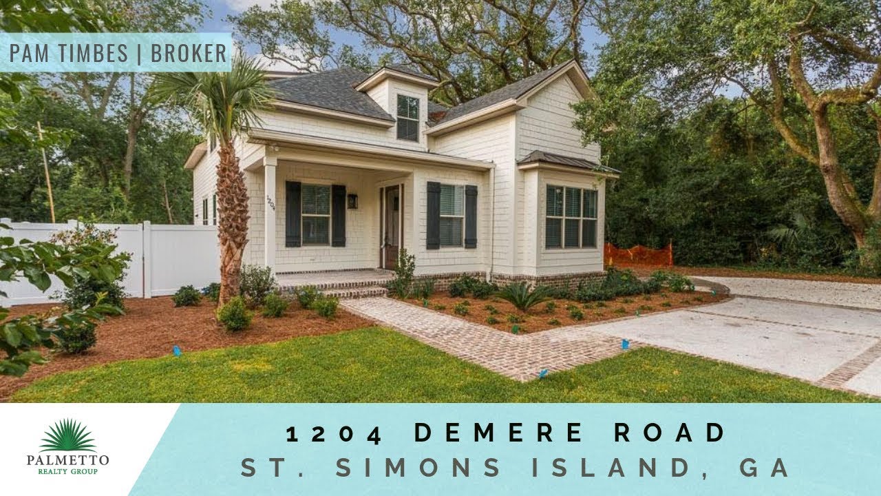 Homes for sale St. Simons Island! 1204 Demere Road YouTube