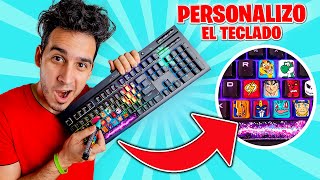 PINTO ESTE TECLADO TECLA POR TECLA CON MIS PERSONAJES FAVORITOS ! PERSONALIZO MI TECLADO