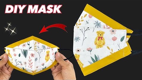 New Design DIY Face Mask 3 Layers Very CUTE | NO FOG ON GLASSES & Breathable! | Mask Make it Easy