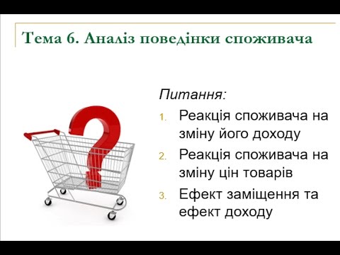 Тема 6 Аналіз поведінки споживача 2016