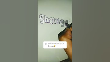 comment your name i am waiting #shaurya #thependream #calligraphy