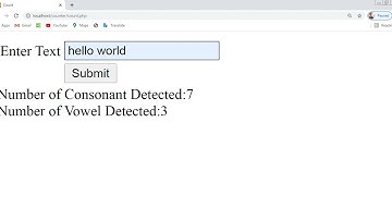 COUNT THE NUMBER OF CONSONANT AND VOWELS USING PHP