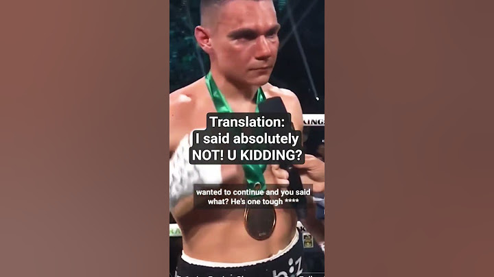 Tim Tszyu Immediately After Stoppage Loss To Sebastian Fundora In Their Rematch