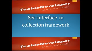 25. Set interface in collection framework