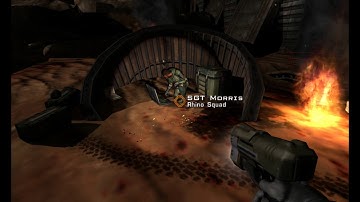 QUAKE4 game intro + campaign start + Air defense bunker