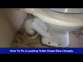 How To Fix A Leaking Toilet Waste Pipe Without Removing The Toilet Bowl.