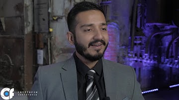 TAHA SAJID. Interview at the CryptoFin Conference 2019