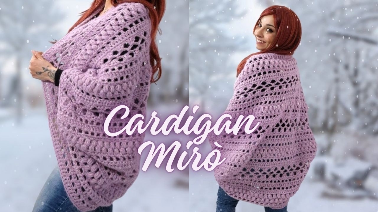 CARDIGAN kimono facile all'uncinetto TUTORIAL | Bolero cocoon passo passo tutorial