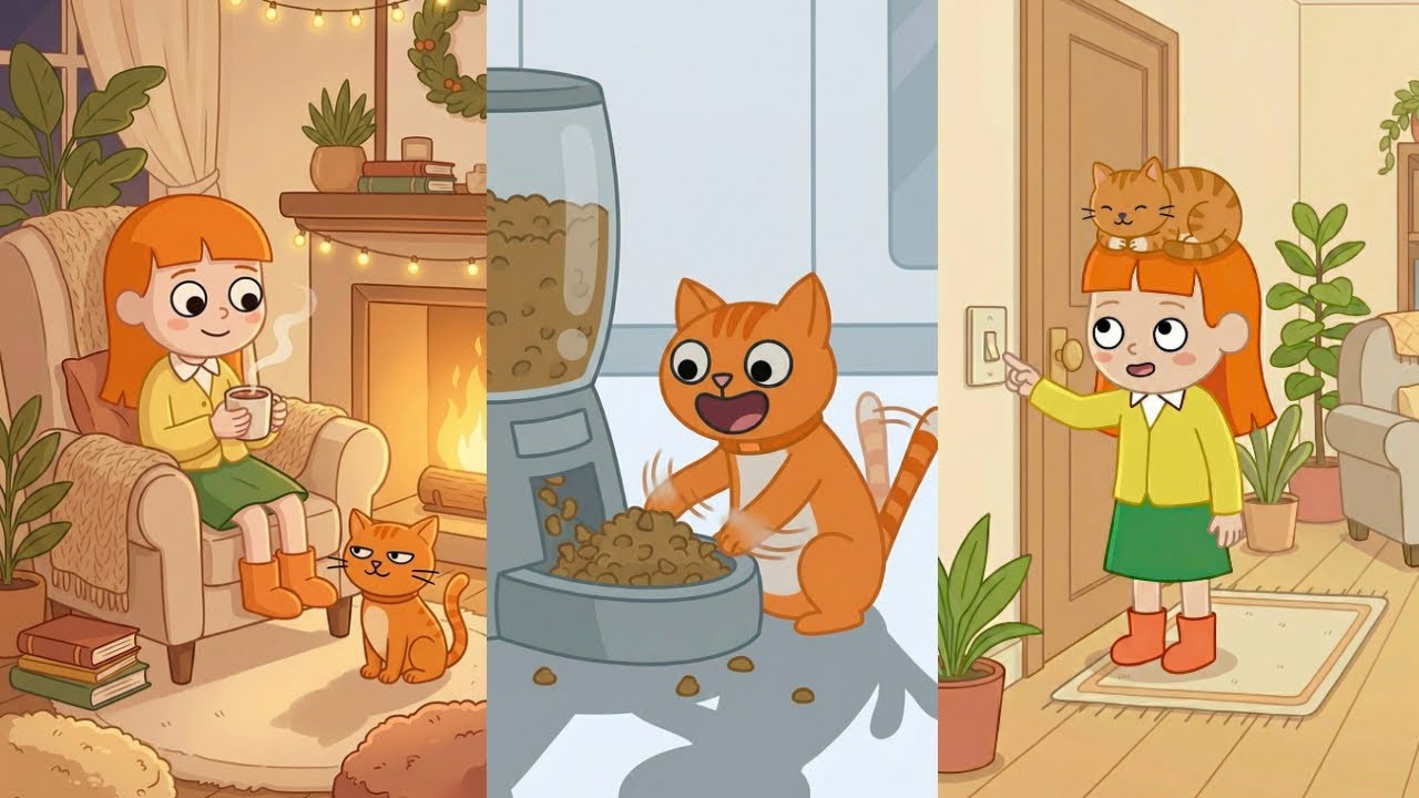 Ginger & Goldie – Funny Cat & Girl Animation Compilation 😹✨ | Best Moments Collection