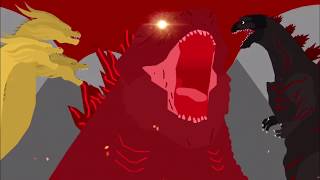 Shin Godzilla attacks (Part 4/4): Burning Godzilla