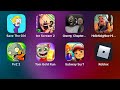 Save the Girl,Ice Scream 2,Granny Chapter Two,Hello Neighbor,PvZ 2,Talking Tom Gold Run,Roblox