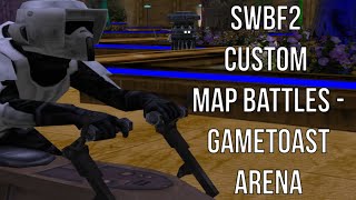 Star Wars Battlefront 2 Custom Map Battles - Gametoast Arena (Neon Light Fight)
