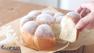 ふわふわミルクパンの作り方 Fluffy Milk Buns：Homemade Milk Bread｜HidaMari Cooking