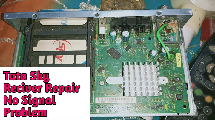 Tata sky set top box not receiving signal