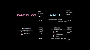 ATARI XL / XE =+ BATTLOT, LIFT, MAZY & NEURAS += NEW GAMES 2022