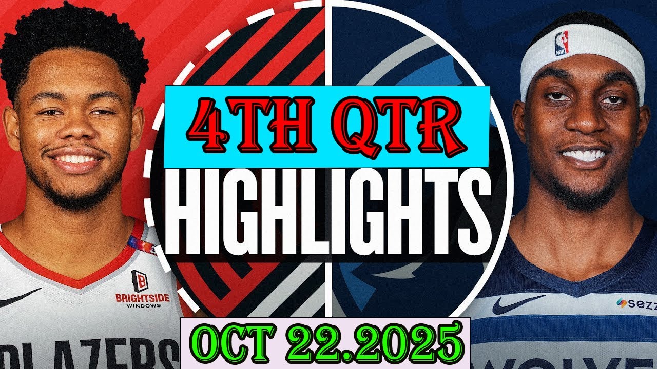Portland Trail Blazers vs Minnesota Timberwolves 4TH Qtr Oct 22.2025 Highlights | NBA hightlight