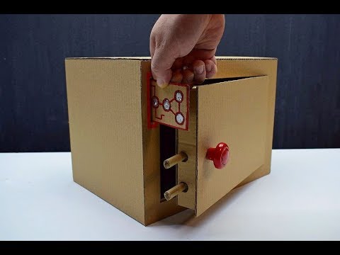 Сейф из картона Как сделать сейф из картона - YouTube