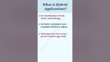 what is hybrid applications | appium interview questions #shorts #short #youtubeshorts  #ytshorts