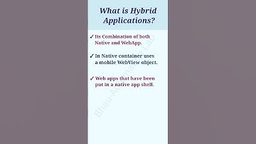 what is hybrid applications | appium interview questions #shorts #short #youtubeshorts  #ytshorts