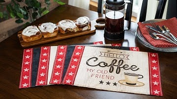 How to Make Placemats Using Fabric Panels | Shabby Fabrics