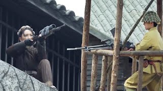 [Full Movie] Japanese gunner sweeps through Eighth Route Army, but is shot by female sniper.