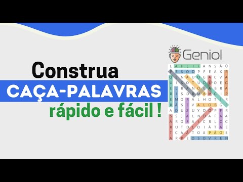 CAÇA-PALAVRAS: como construir de forma rápida e fácil❗ 