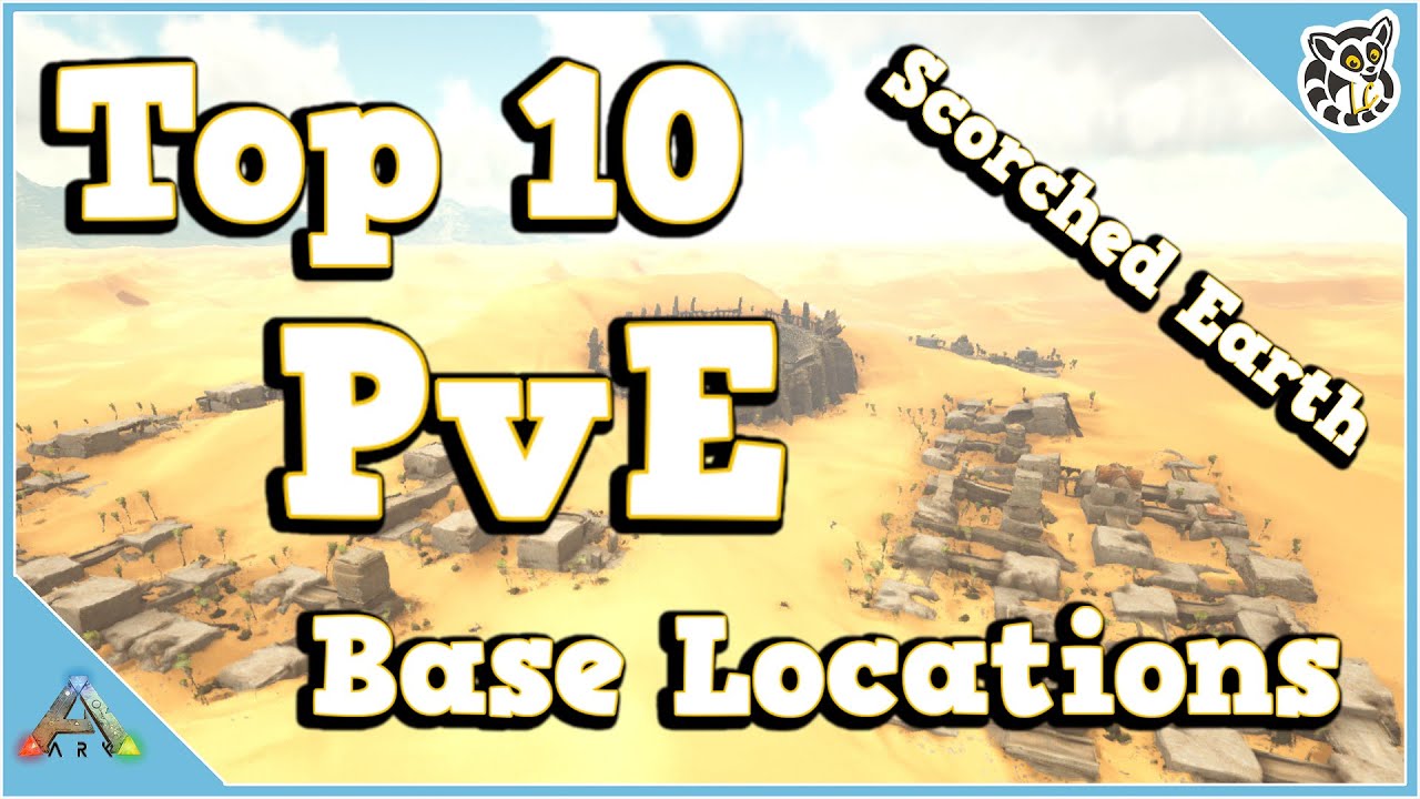 Top 10 Pve Base Locations Scorched Earth Ark Survival Evolved Youtube