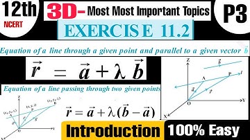 Equation of line through given point.. 3D Class 12th  Ex 11.2  IntroductionPart 3