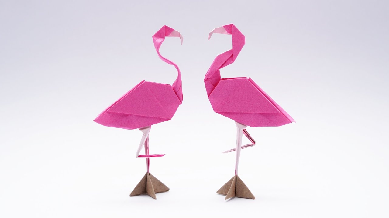ORIGAMI FLAMINGO 🦩 (Jo Nakashima)
