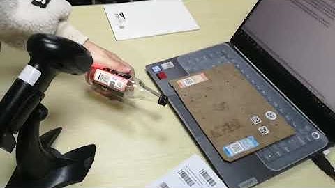 EC323 auto mode USB barcode scanner video