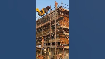 Installation Of Exterior Wall Cladding Panel #shortvideo #shorts @civilsitevisit @civilbeings