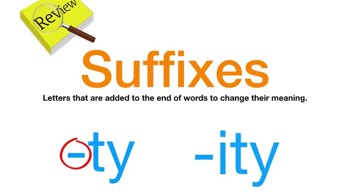 Suffixes (-ty, ity)