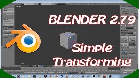 DPTV Blender 2.79 Tutorial 1 (Simple Transforming)