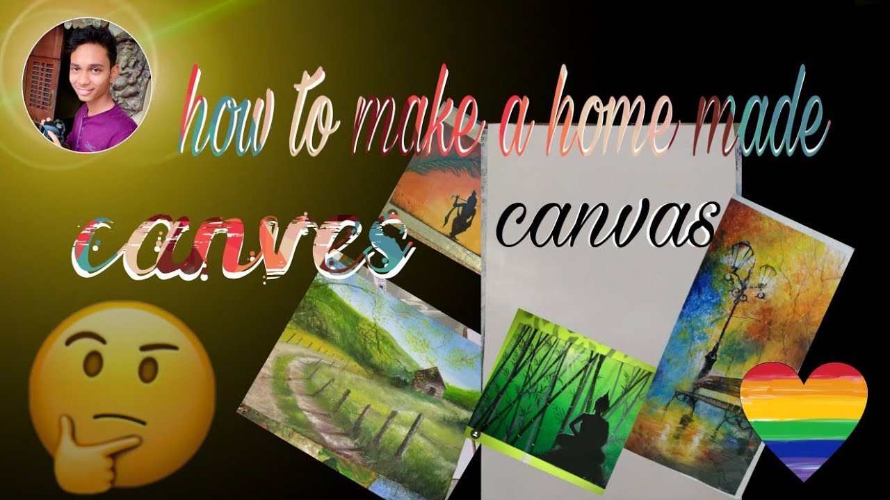 How to make a homemade canvas YouTube