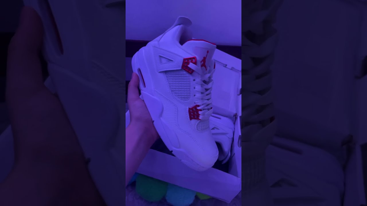  DHgate Jordan 4 Metallic Red Unboxing Reviewing Dhgateunboxing Dhgateshoes Jordan4 Nike