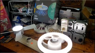 From The Workbench: Amazon LED Socket Fan Roundup #2 Test & Comparison ( w/ oscillating/orbital fan)