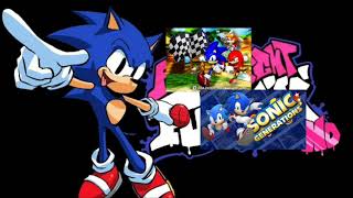 Super Sonic Racing mashup(Original, Generations, and FNF mod)