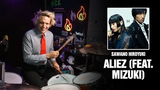 Sawano Hiroyuki  Aliez feat Mizuki  Drum Cover first Time Hearing