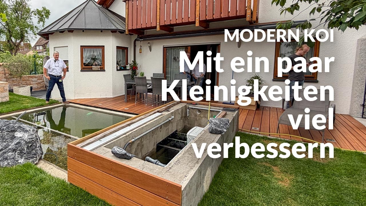 Axels Koiteich mitten im Umbau | Modern Koi Blog #8177