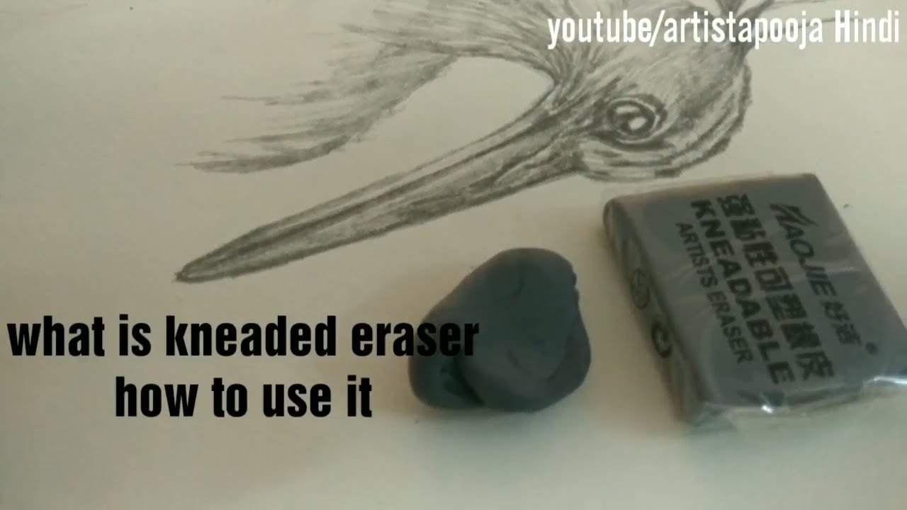 What is KNEADED ERASER and how to use it / beginners guide hindi