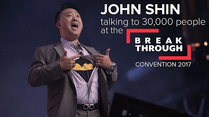 JOHN SHIN talking to 30,000 people at the BREAKTHR...