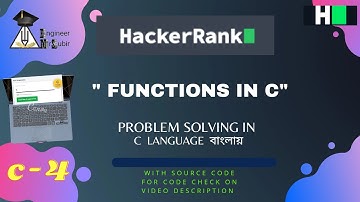 Functions in c hackerrank solutio  |  4 function in c hacker rank