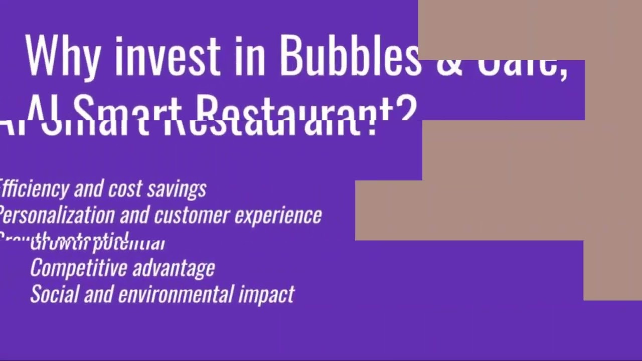 Bubbles & Cafe AI Smart Restaurant