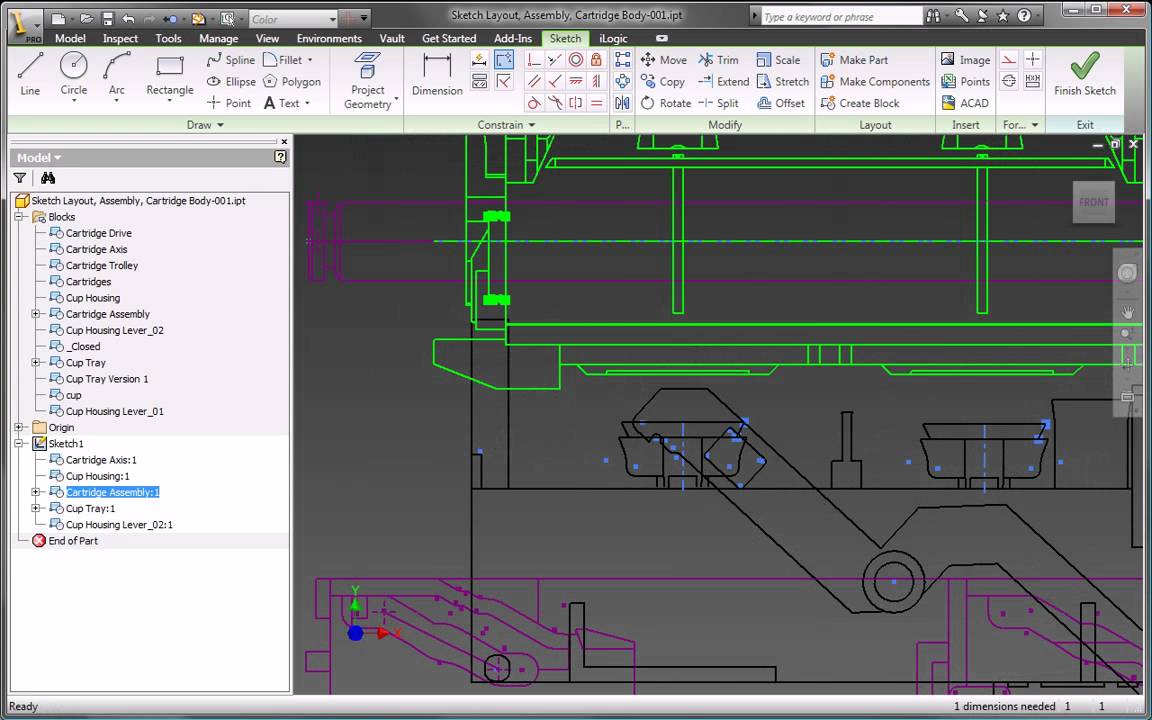 Autodesk Inventor 2010 Layout Design - YouTube