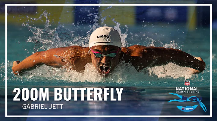 Gabriel Jett Takes Men's 200 Fly A Final | 2022 Ph...