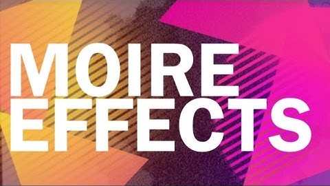 Avoid the Moire Effect with your Video